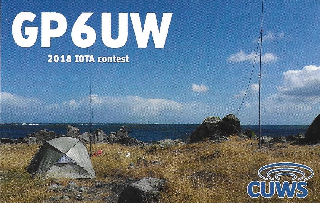 QSL card for GP6UW