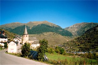 Mountain valley scene