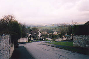 The road where I live, overlooking Dartmoor National Park