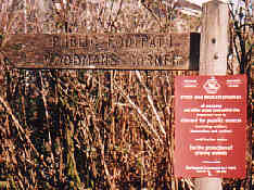 Foot and Mouth warning sign in Yelverton