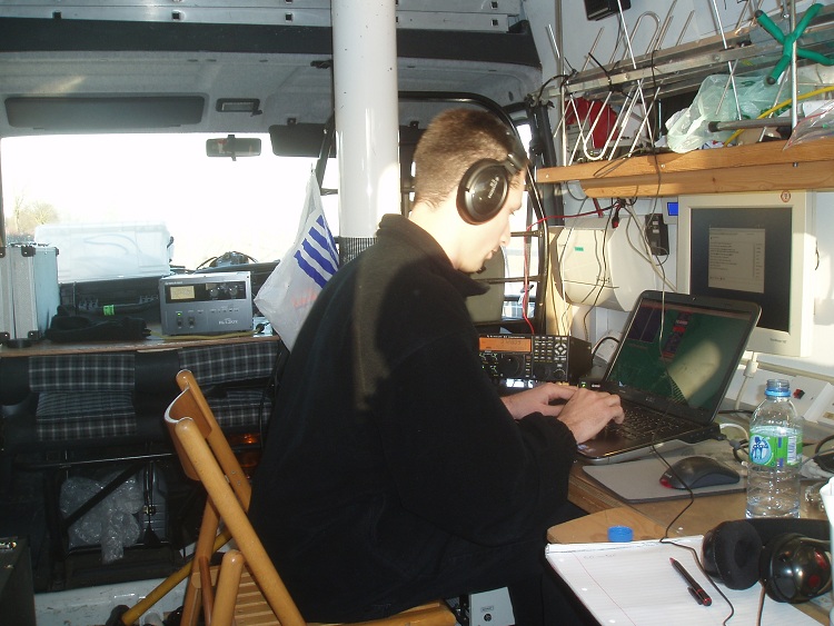Rob M0VFC operating in Flossie