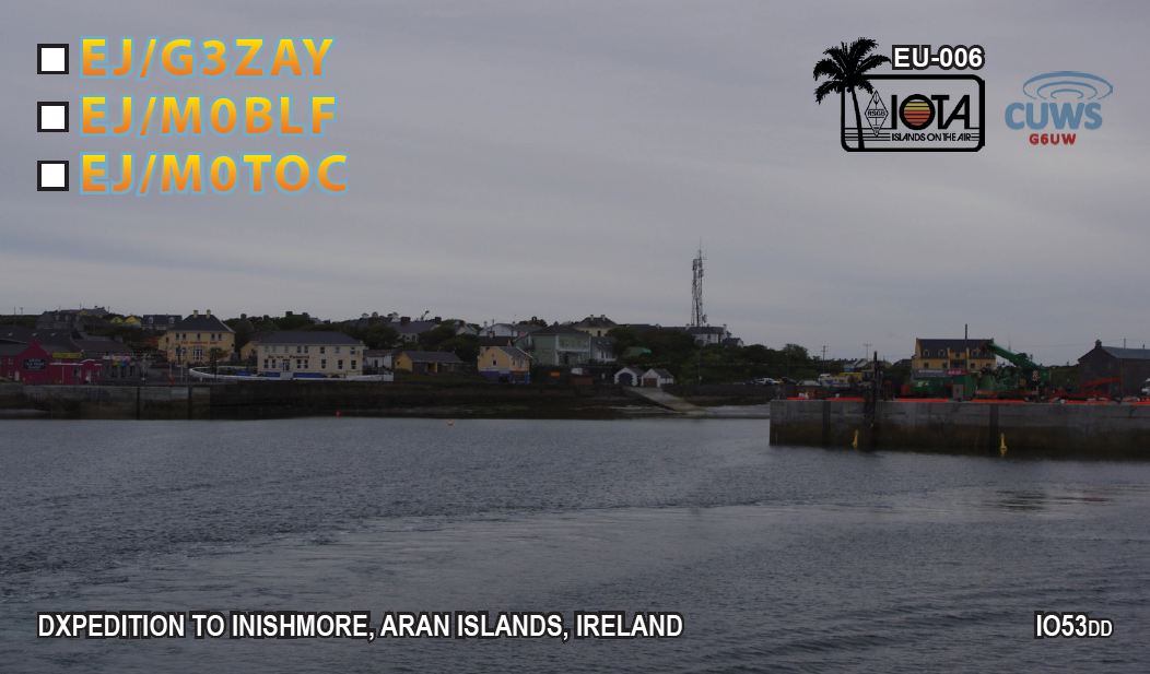 QSL card from Inishmore